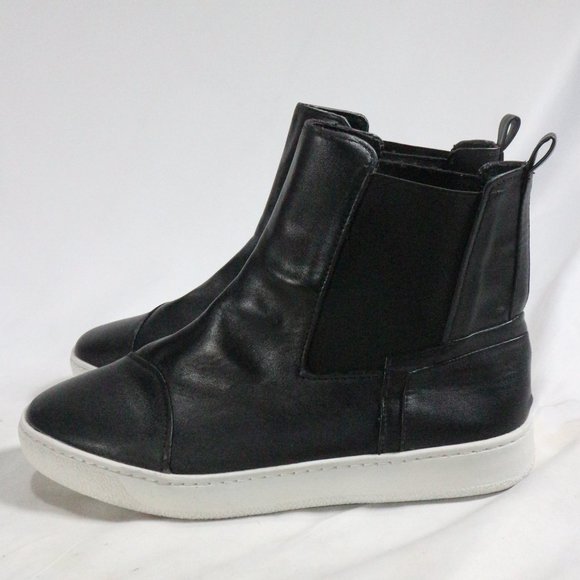 LFL by LUST FOR LIFE Black Vegan Leather Slip On Sneaker Boots Sz 10 - Picture 9 of 12